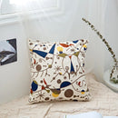 Axyaa Geometric Embroidery Cushion Cover 45x45cm Black Grey for Cozy Home Decor