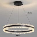 Axyaa Circular Ring Chandelier – Minimalist High-End Style Dining Room Living Room Light