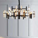 Axyaa Crystal Chandelier Pendant Lights for Living Room Dining Ceiling - Luxury Indoor Lighting