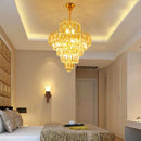 Axyaa Modern LED Crystal Chandelier for Dining Living Bedroom Study Lighting