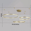 Axyaa Circular Copper Pendant Light | Modern Minimalist Living Room Dining Hall Fixture