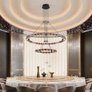 Axyaa Stainless Steel Pendant Chandelier for Modern Luxury Living Room Decor