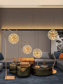 Axyaa Sun Flower Crystal Floor Lamp for Modern Home Decor