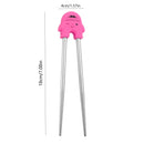 Axyaa Kids' Cartoon Dining Chopsticks Set for Beginners with Removable Feature