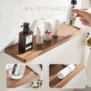 Axyaa Walnut Mirror Front Desk Storage Rack