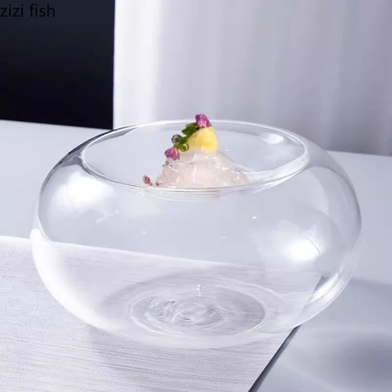 Axya Glass Dessert & Snack Bowl Set - Stylish Double Sided Serving Bowls