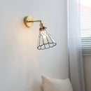 Axyaa Clear Glass Copper Arm LED Wall Sconce Wandlamp