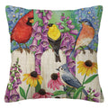 Axyaa Bird Flower Linen Pillowcase Sofa Cushion Cover Home 40x40-60x60