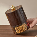 Axyaa Round Plastic Serving Tray with Lid: 1/2/3 Layer Snack Fruit Tray, Dried Fruit Candy Storage Box