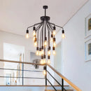 Axyaa Nordic Home Decoration Stair Chandelier Living Room Bedroom Dining Room Pendant Lights Ceiling Light Indoor Lighting