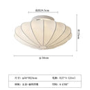Axyaa Silk Light Japanese Ceiling Lamp: Zen Retro Style for Living Room, Study, Art