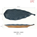 Leaf Ceramic Long Plate for Sushi & Pastry by Axyaa - Creative & Exquisite.
