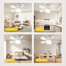 Axyaa E27 Screw Ceiling Fan Light Remote Control Dimmable 3 Color Lights