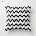 Axyaa Grey Family Pillowcase Square Cushion Cover for Home Office