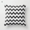 Axyaa Grey Family Pillowcase Square Office Cushion Cover
