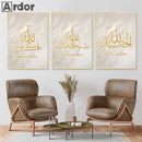 Islamic Alhamdulillah Calligraphy Poster by Axyaa - Canvas Print for Home Decor