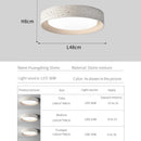 Axyaa Stone Ceiling Light: Vintage Cream Style LED Lamp for Living Room, Bedroom, Hallway