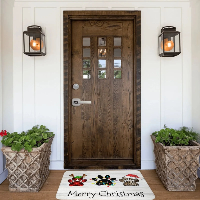 Axyaa Christmas Home Decoration Door Mat - Absorbent & Non-Slip Soft Floor Mat