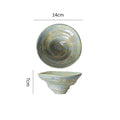 Axyaa Retro Ceramic Pasta Bowl Dessert Snack Salad Serving Molecular Cuisine Restaurant Tableware