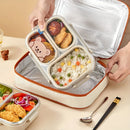 Axyaa Stainless Steel Lunch Box with Compartments - Large Capacity Bento Box