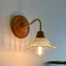Axyaa Clear Flower Glass LED Wall Lamp, Nordic Modern Style