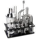 Axya Shaker Set Snowg Glass Wine Hand-Cranked Cocktail Bartender 304 Stainless Steel