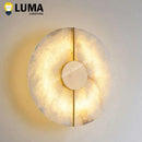 Axyaa Alabaster Marble Wall Sconce - Modern Luxury Wall Light for Bedroom & Living Room