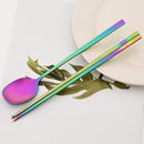 Axyaa Stainless Steel Sushi Chopsticks & Spoon Set: High-Quality Reusable Tableware