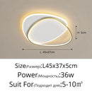 Axyaa Nordic LED Ceiling Light with Remote Control - Modern Home Decor Bedroom Lamp