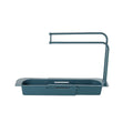 Axyaa Sink Shelf: Telescopic Plastic Drain Rack for Kitchen Storage & Organization