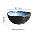 Axyaa Flame-Killed Ceramic Soup Pasta Salad Serving Bowls Set