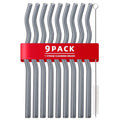 Axyaa Glass Wavy Straws Set - Eco-Friendly Reusable Colorful Drinking Straws