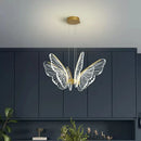 Axyaa LED Butterfly Chandelier: Modern Pendant Light for Living Room & Dining Table