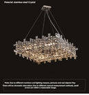 Axyaa Modern Crystal Chandelier LEDs Italian Design for Living Room Dining villa