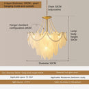 Axyaa Luxury Crystal Leaf Chandelier | Modern LED Light for Living Room & Kitchen