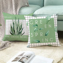 Axyaa Giraffe Pattern Summer Pillowcase for Home Decor - Plant Inspired