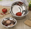 Axya Stainless Steel Dinner Plates Set for Kitchen Tableware and Outdoor BBQ