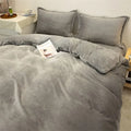 Axyaa Winter Warm Flannel Duvet Cover - Double King Queen Twin Bedding Comforter Case
