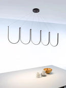Axyaa Nordic Minimalism LED Chandelier Aluminium Pendant Light for Living Room