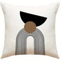 Geometric Line Pillowcase: Modern Nordic Style Home Decor by Axyaa