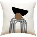 Geometric Line Pillowcase: Modern Nordic Style Home Decor by Axyaa