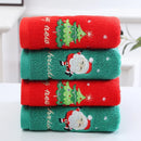 Axyaa Christmas Santa Claus Face Towel: Festive Holiday Decor Gift for Home & Bathroom