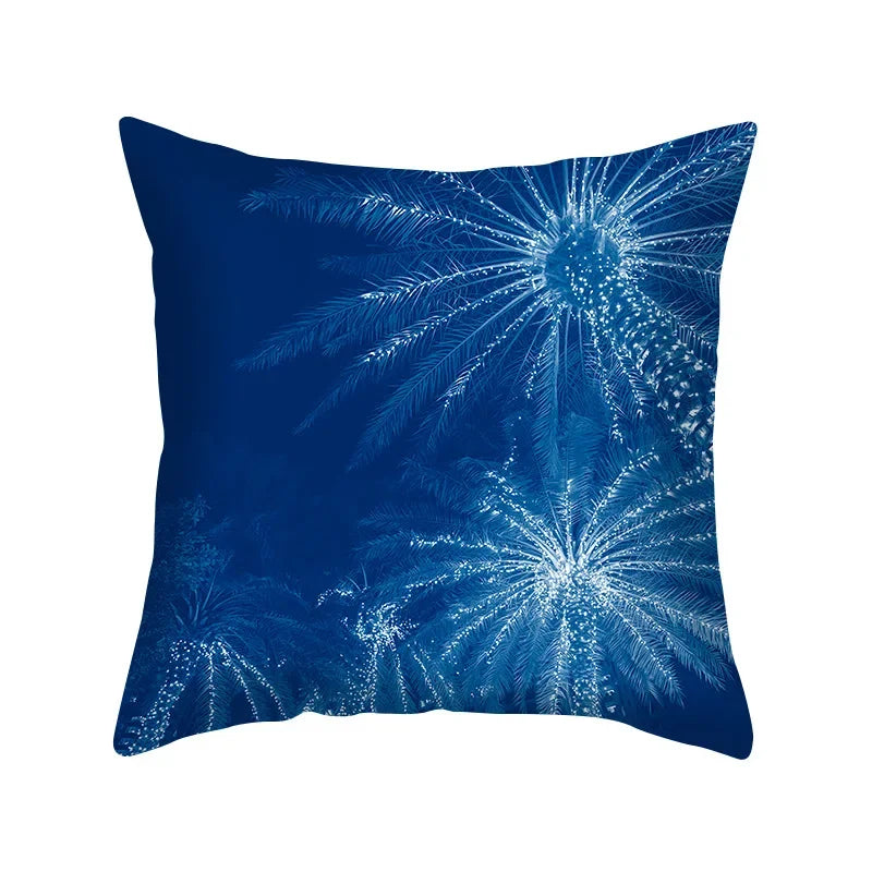 Axyaa Blue Geometry Pillowcase - Decorative Cushion Cover