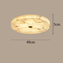 Axyaa Circular Marble Ceiling Lamp 40cm - European Living Room Bedroom Light