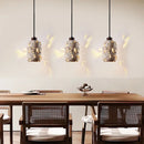 Axyaa Natural Yellow Stone Hanging Pendant Light for Bedroom and Living Room
