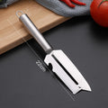 Axyaa Stainless Steel Cabbage Paring Knife with Wooden Handle, Multifunctional Potato Peeler