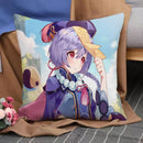 Genshin Impact Anime Pillowcase Cushion Cover 45x45 for Sofa - Axyaa