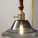 Axyaa Nordic Wood Copper LED Pendant Lamp 4w Bulb Fixture for Bedroom Dining Hallway