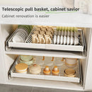 Axyaa Stainless Steel Expandable Dish Rack Drawer Basket Organizer