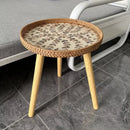 Axyaa Handmade Rattan Shells Coffee Table - Nordic Style Home Decoration